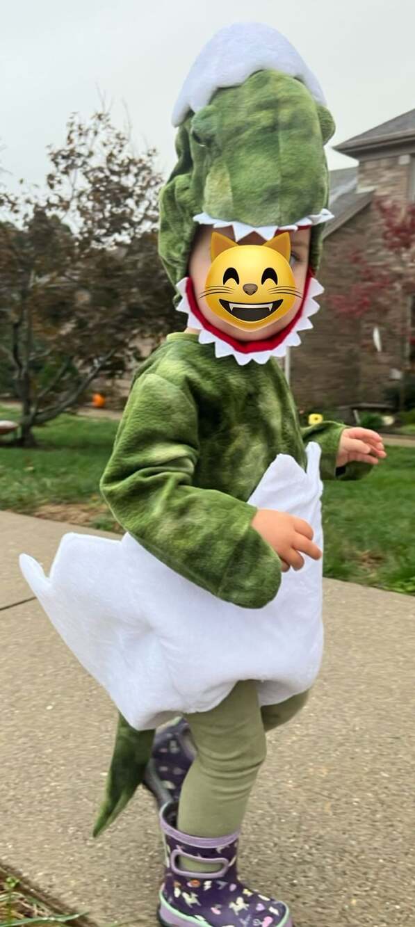 Pottery Barn Kids Baby Dinosaur Egg Costume Green 12-24M